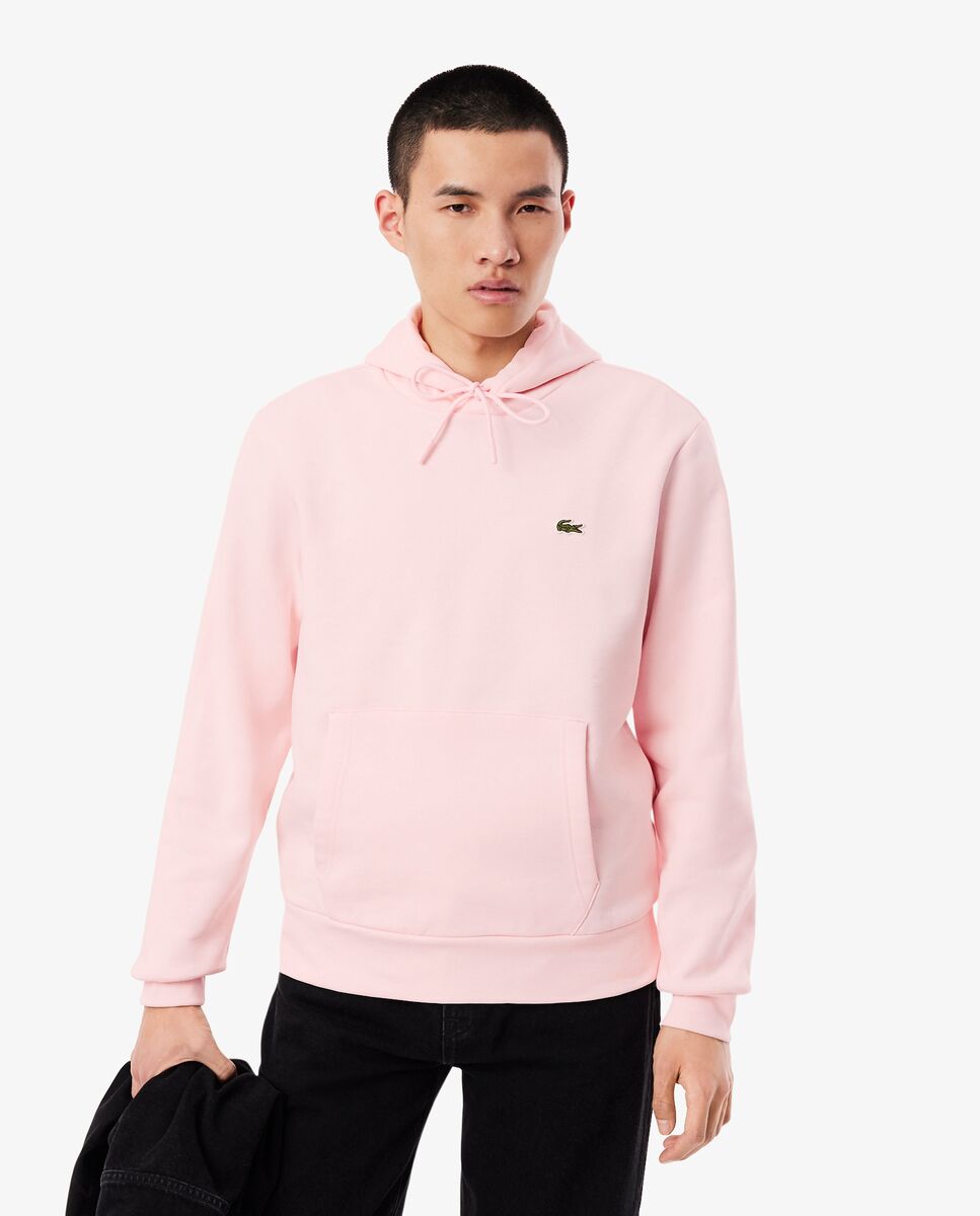 Lacoste - Sudadera de hombre con capucha de felpa.