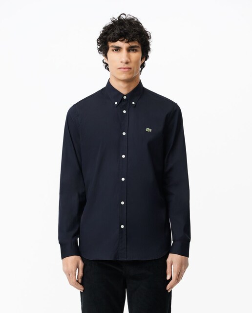 Imagen 0 de Camisa de hombre Regular fit en algodón premium de manga larga