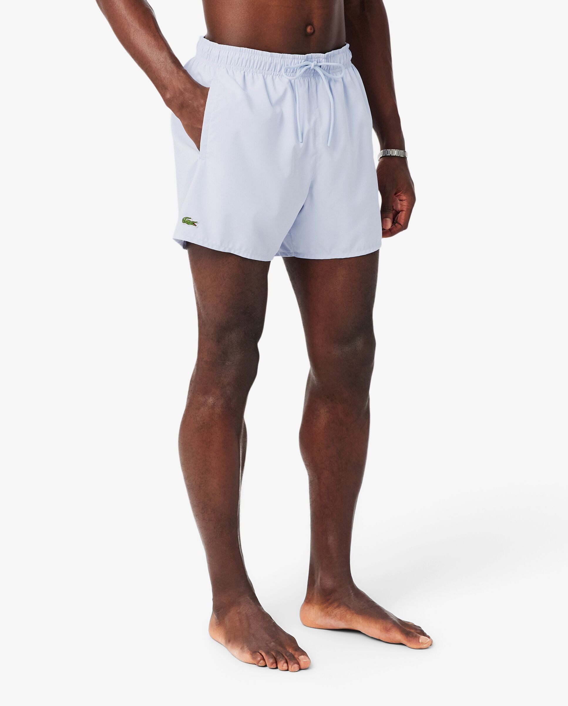 Bañadores boxer de hombre de poliéster - Lacoste - Azul claro Azul claro-3