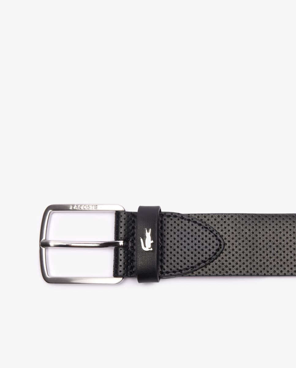 Set de regalo de cinturón de piel y tarjetero - Lacoste - Negro Negro-2