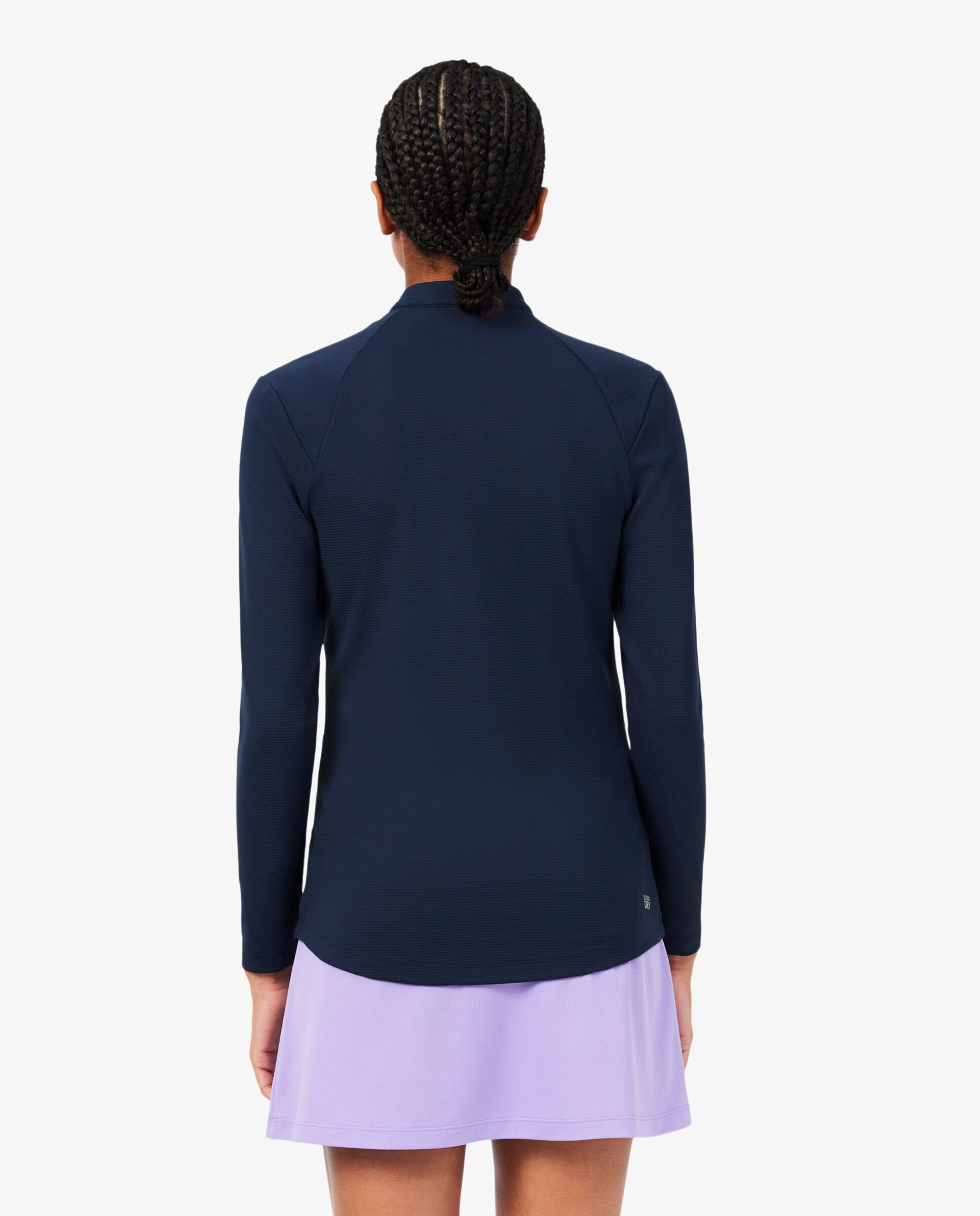 Sudadera de mujer deportiva fina con protección uv en blanco - Lacoste - Azul marino Azul marino-2