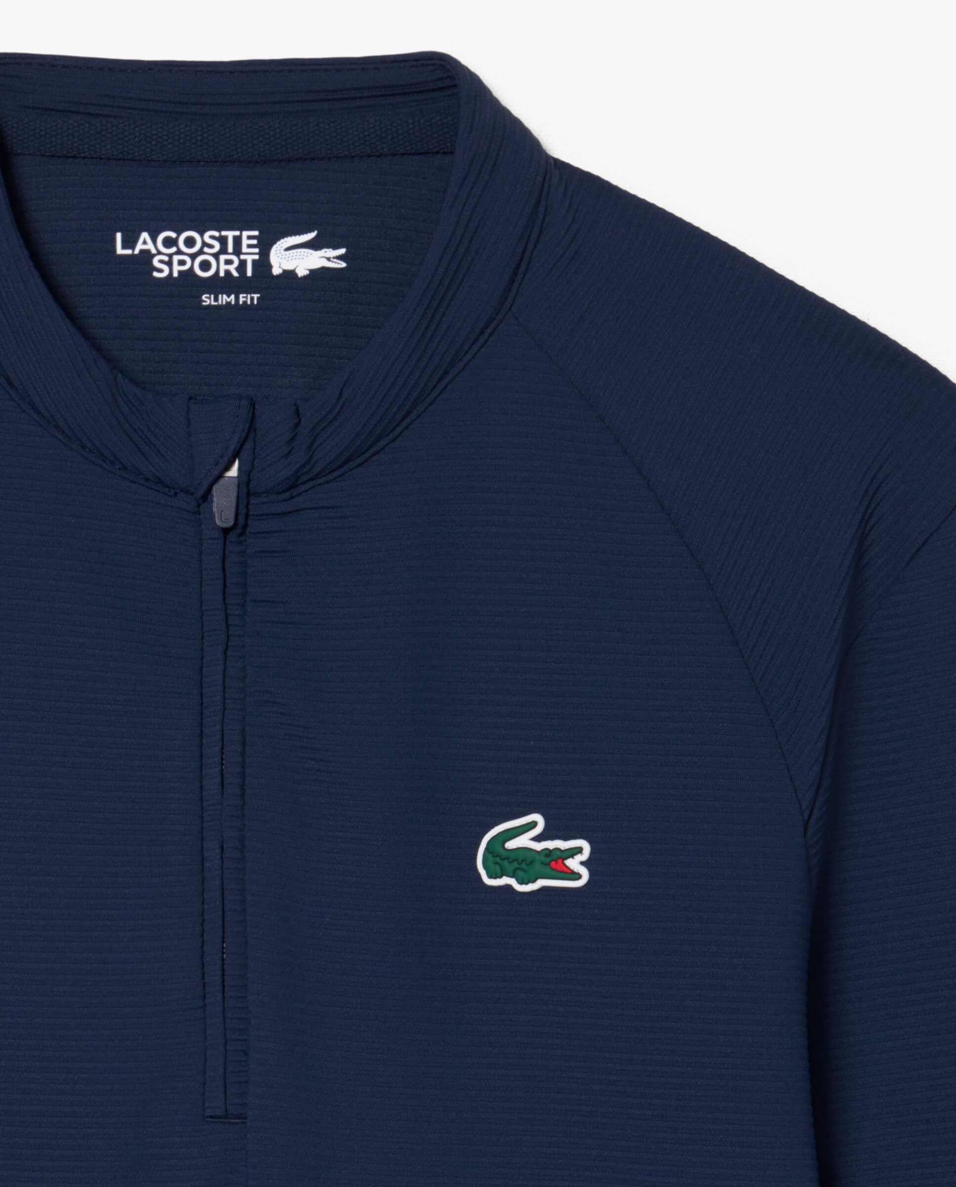 Sudadera de mujer deportiva fina con protección uv en blanco - Lacoste - Azul marino Azul marino-5