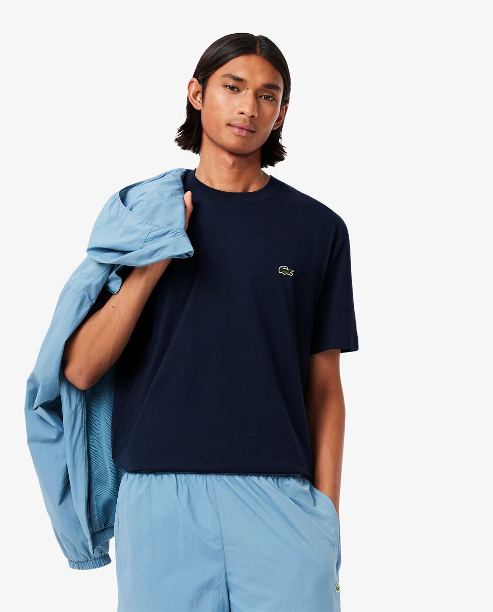 Camiseta de hombre de algodón de manga corta - Lacoste - Azul marino Azul marino-1