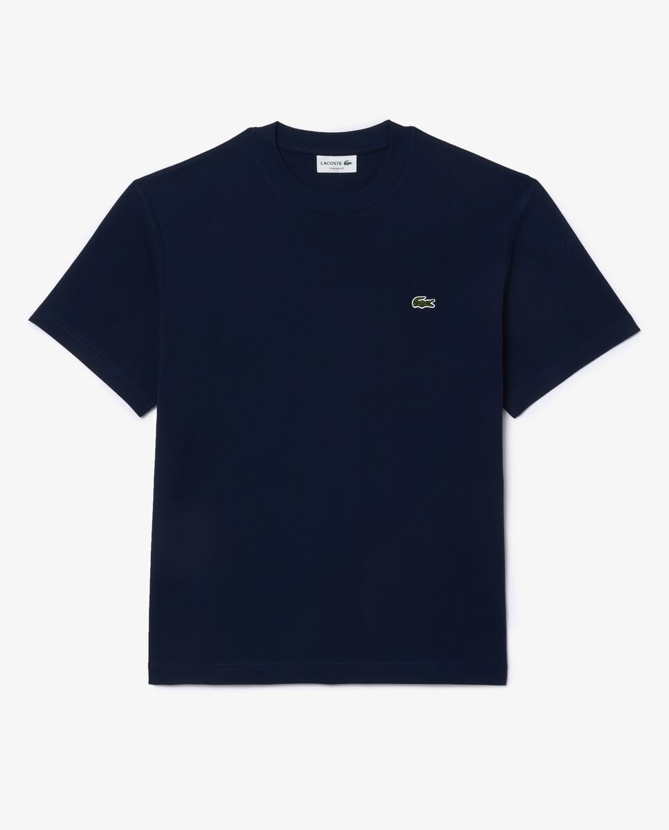 Camiseta de hombre de algodón de manga corta - Lacoste - Azul marino Azul marino-6