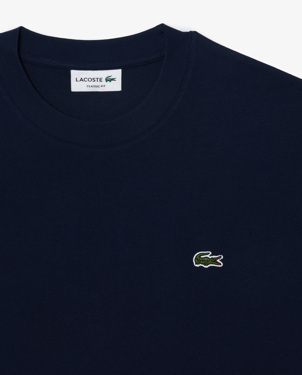 Camiseta de hombre de algodón de manga corta - Lacoste - Azul marino Azul marino-5