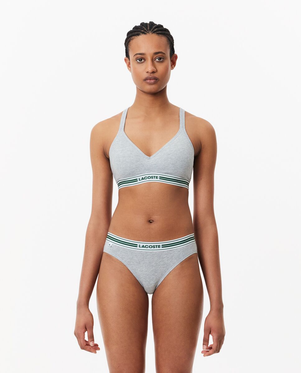Sujetador deportivo de mujer - Lacoste - Gris claro Gris claro-3