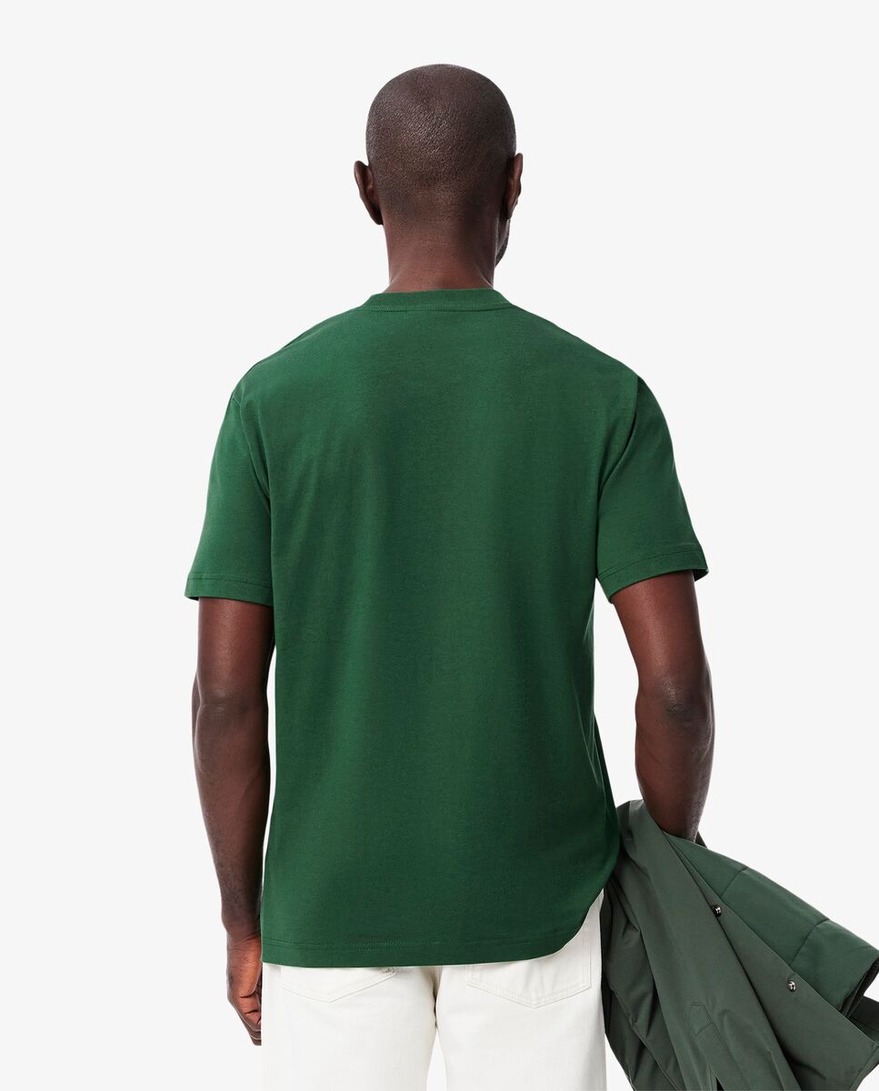 Camiseta de hombre de algodón de manga corta - Lacoste - Verde oscuro Verde oscuro-2