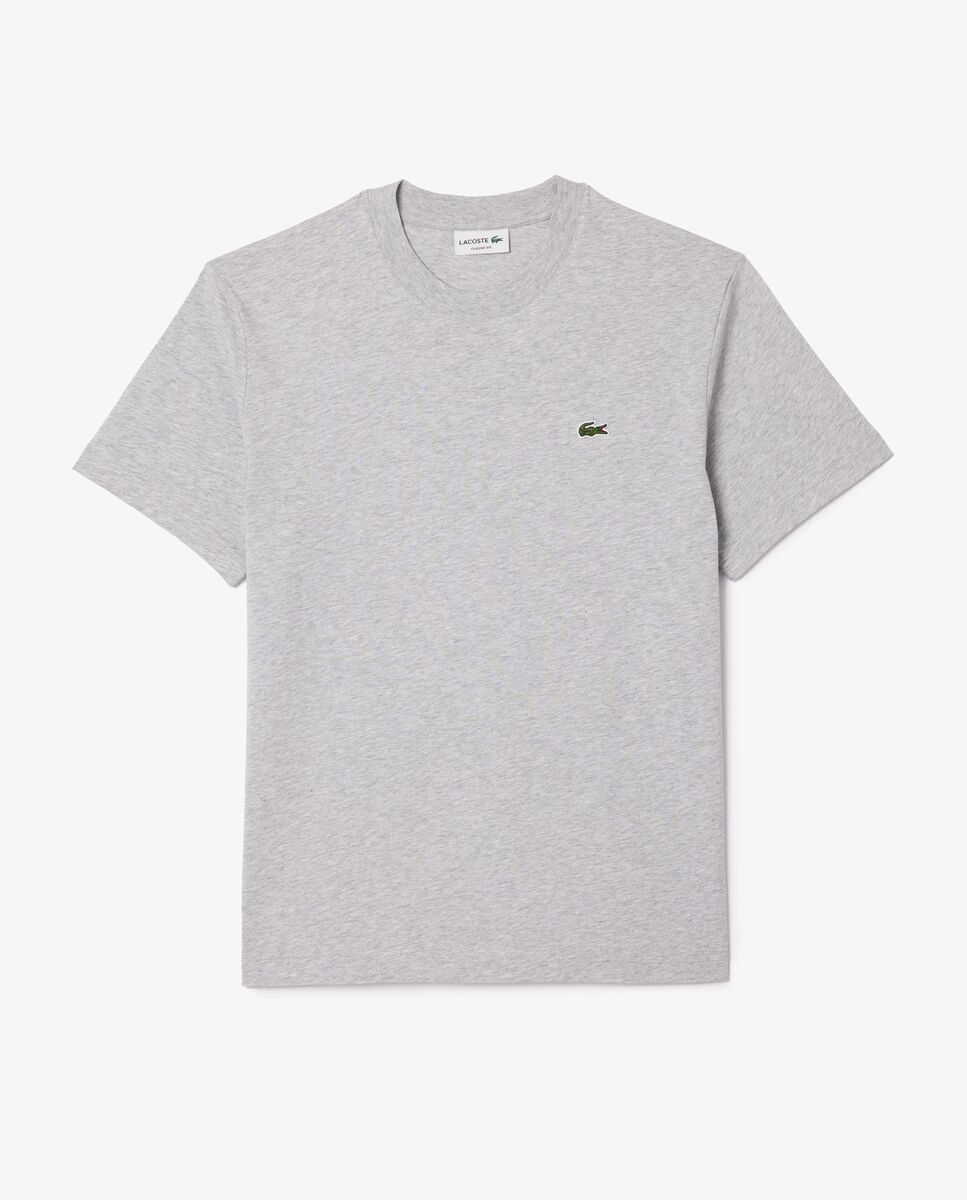 Camiseta de hombre de algodón de manga corta - Lacoste - Gris oscuro Gris oscuro-6