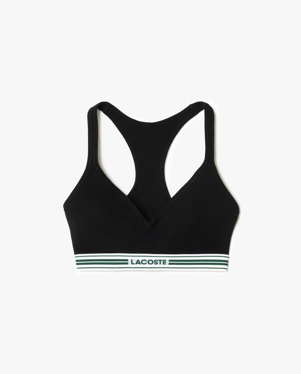 Sujetador deportivo de mujer - Lacoste - Negro Negro-1