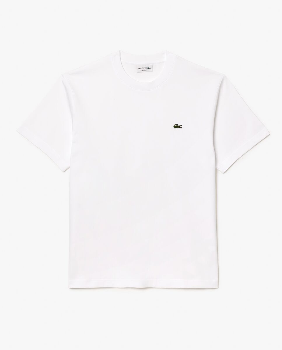 Camiseta de hombre de algodón de manga corta - Lacoste - Rojo cereza Blanco-6