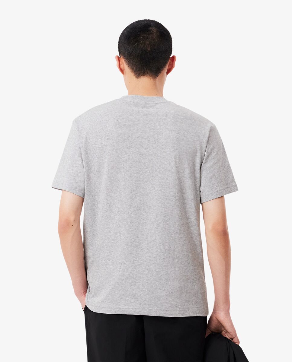 Camiseta de hombre de algodón de manga corta - Lacoste - Gris claro Gris claro-2