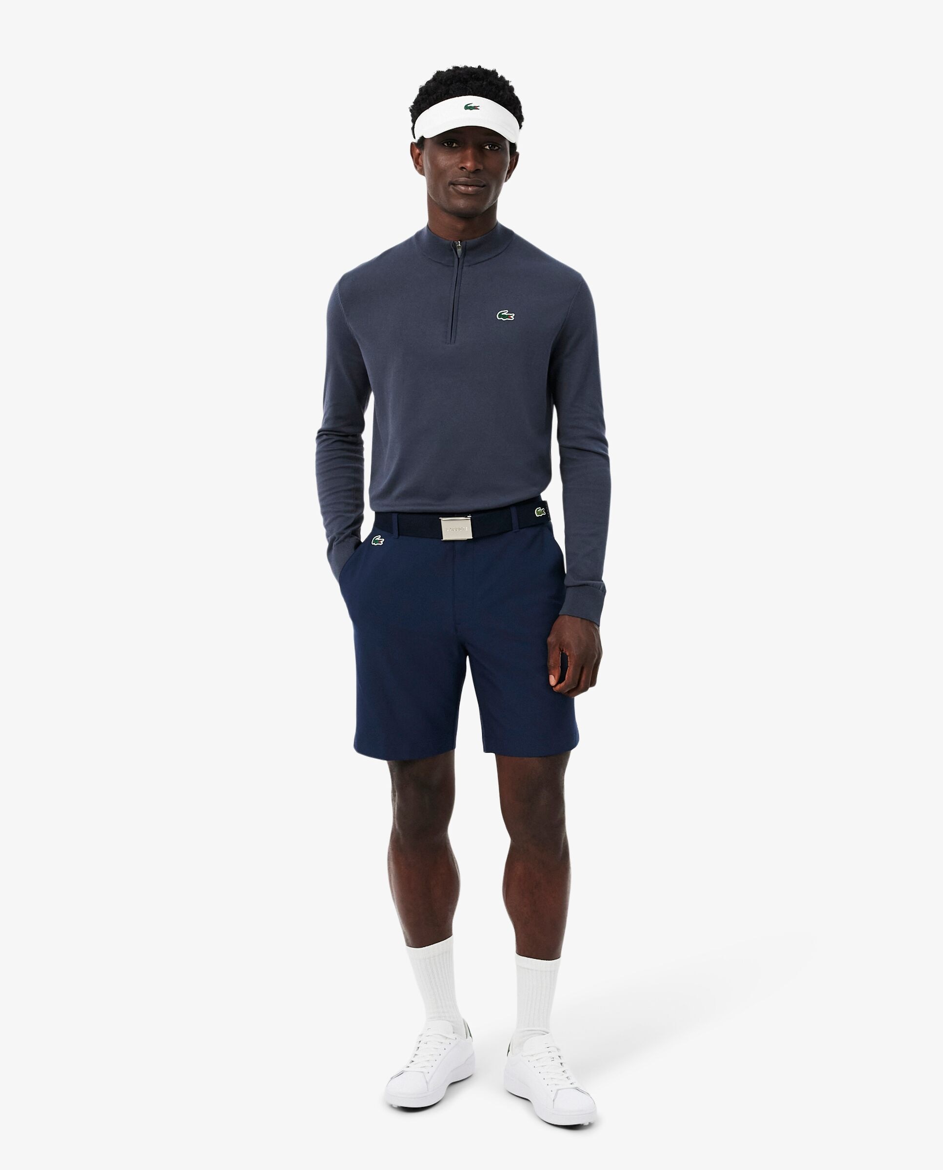 Imagen 1 de Bermudas de golf de hombre de tejido Ultra Dry Lacoste - Azul marino Azul marino