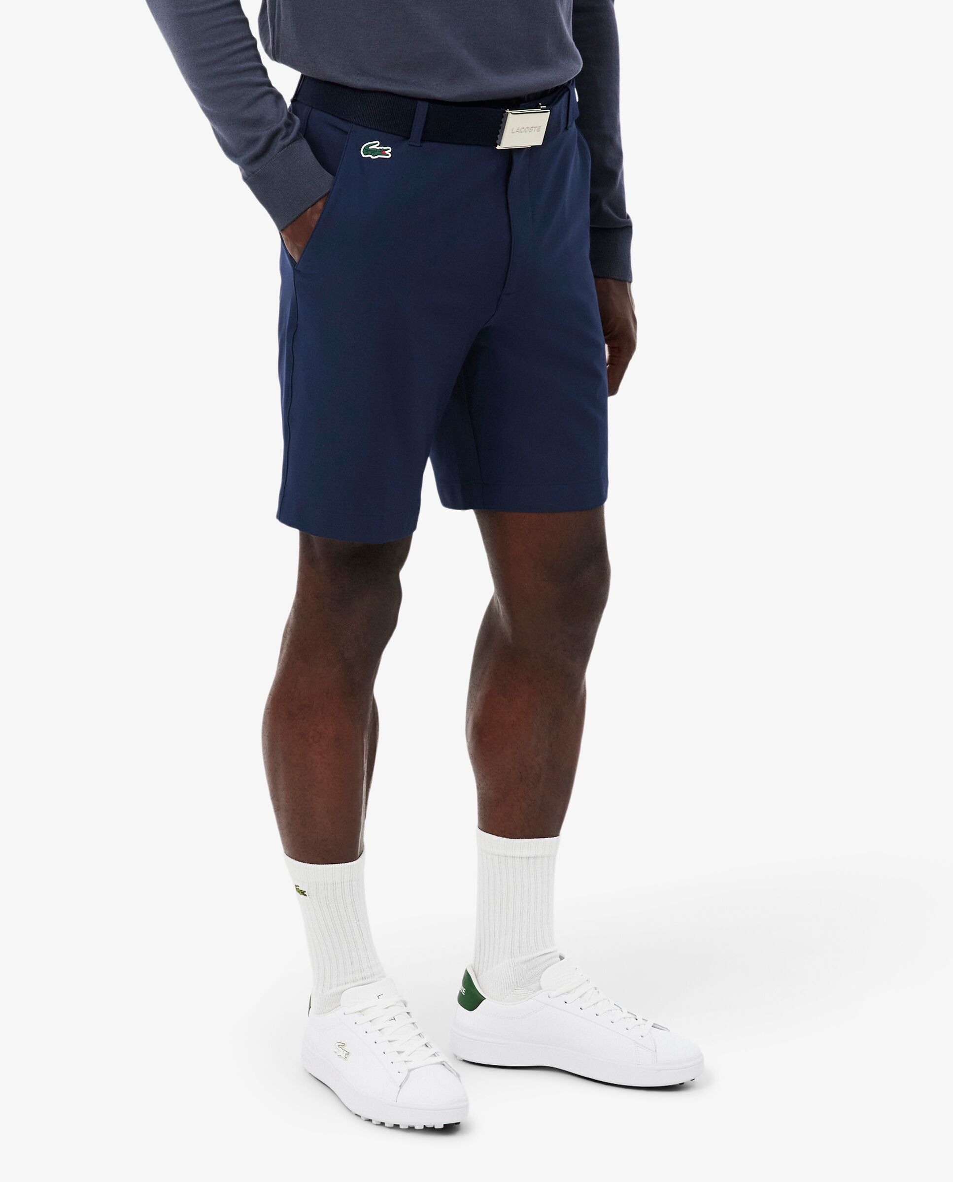 Imagen 3 de Bermudas de golf de hombre de tejido Ultra Dry Lacoste - Azul marino Azul marino