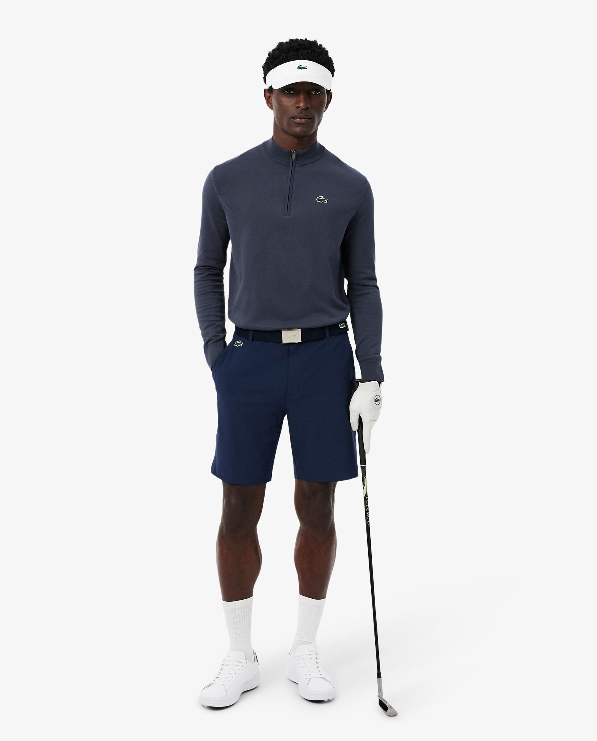Imagen 4 de Bermudas de golf de hombre de tejido Ultra Dry Lacoste - Azul marino Azul marino