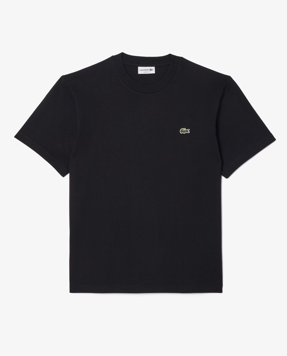 Camiseta de hombre de algodón de manga corta - Lacoste - Negro Negro-6
