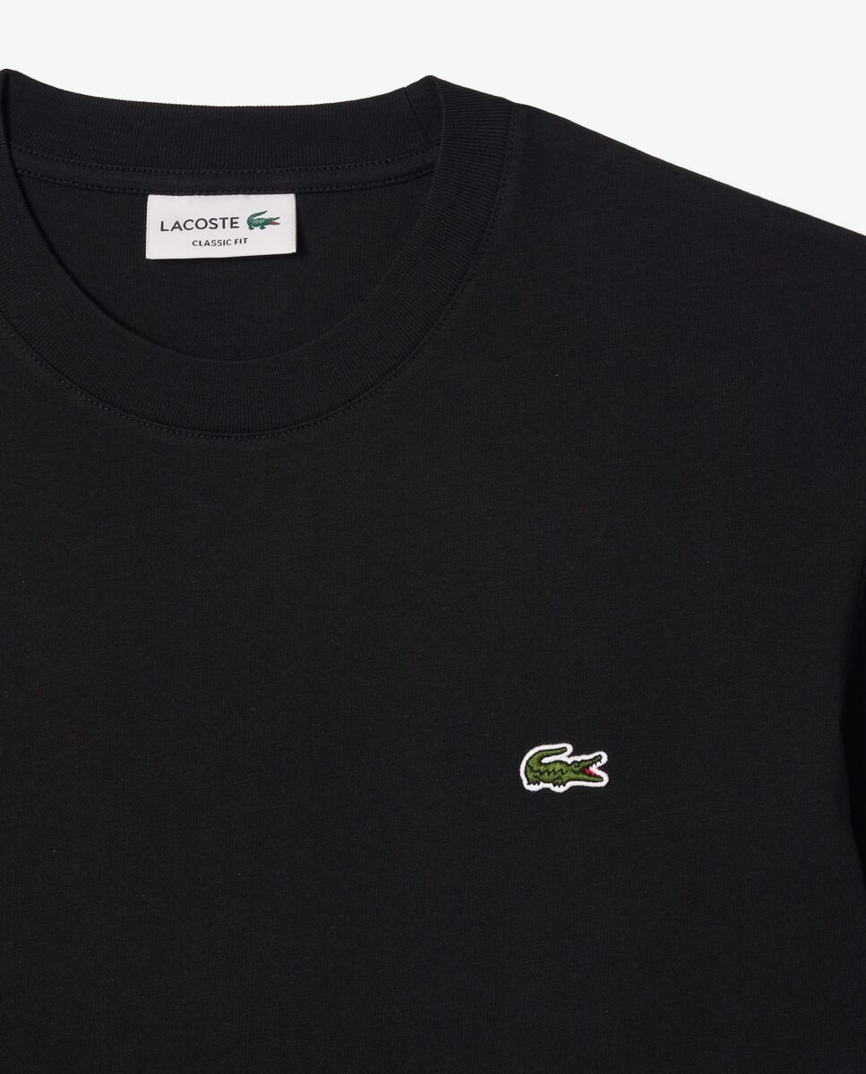 Camiseta de hombre de algodón de manga corta - Lacoste - Negro Negro-5