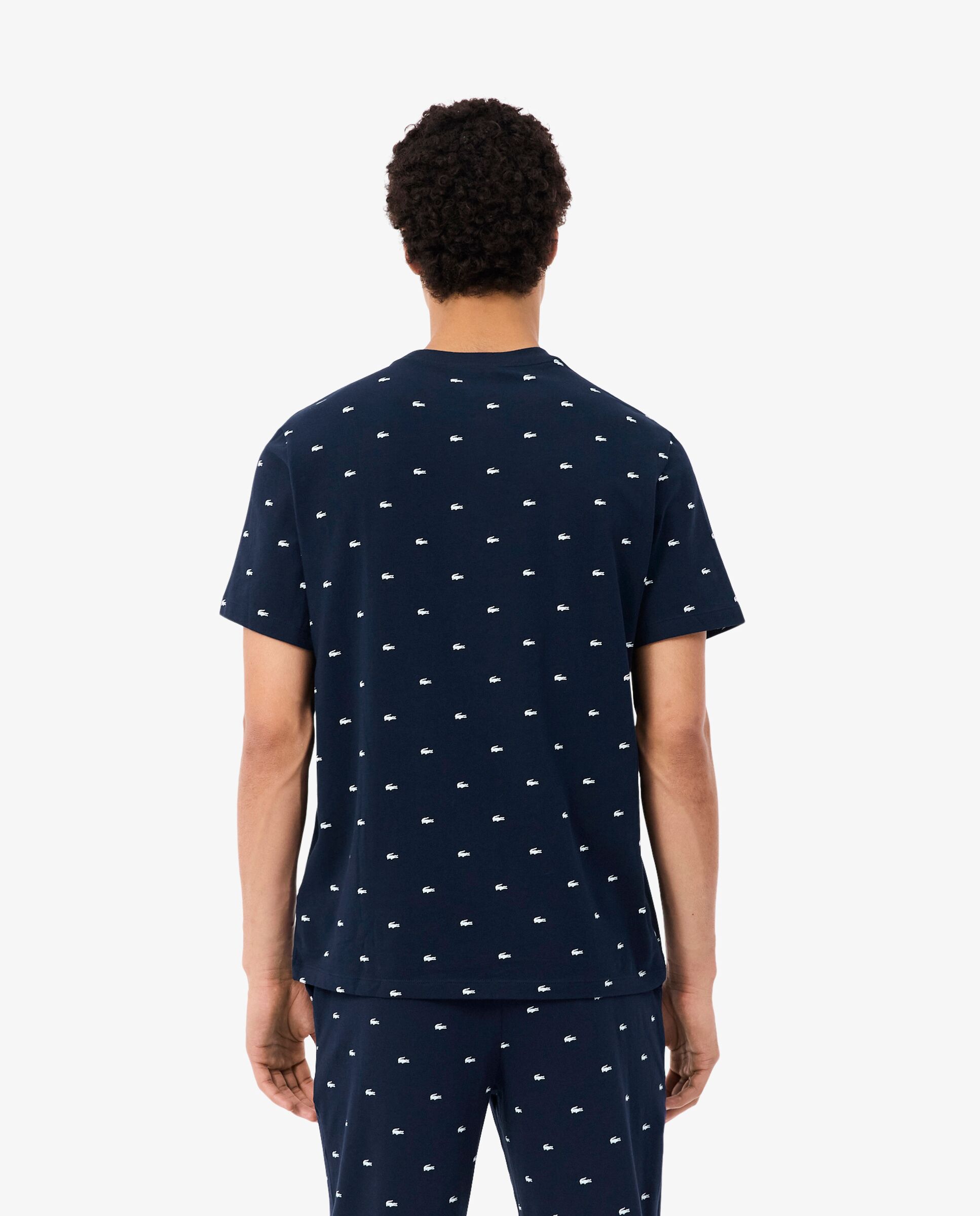 Camisetas interiores de hombre con estampado de cocodrilo de manga corta - Lacoste - Blanco Blanco-2