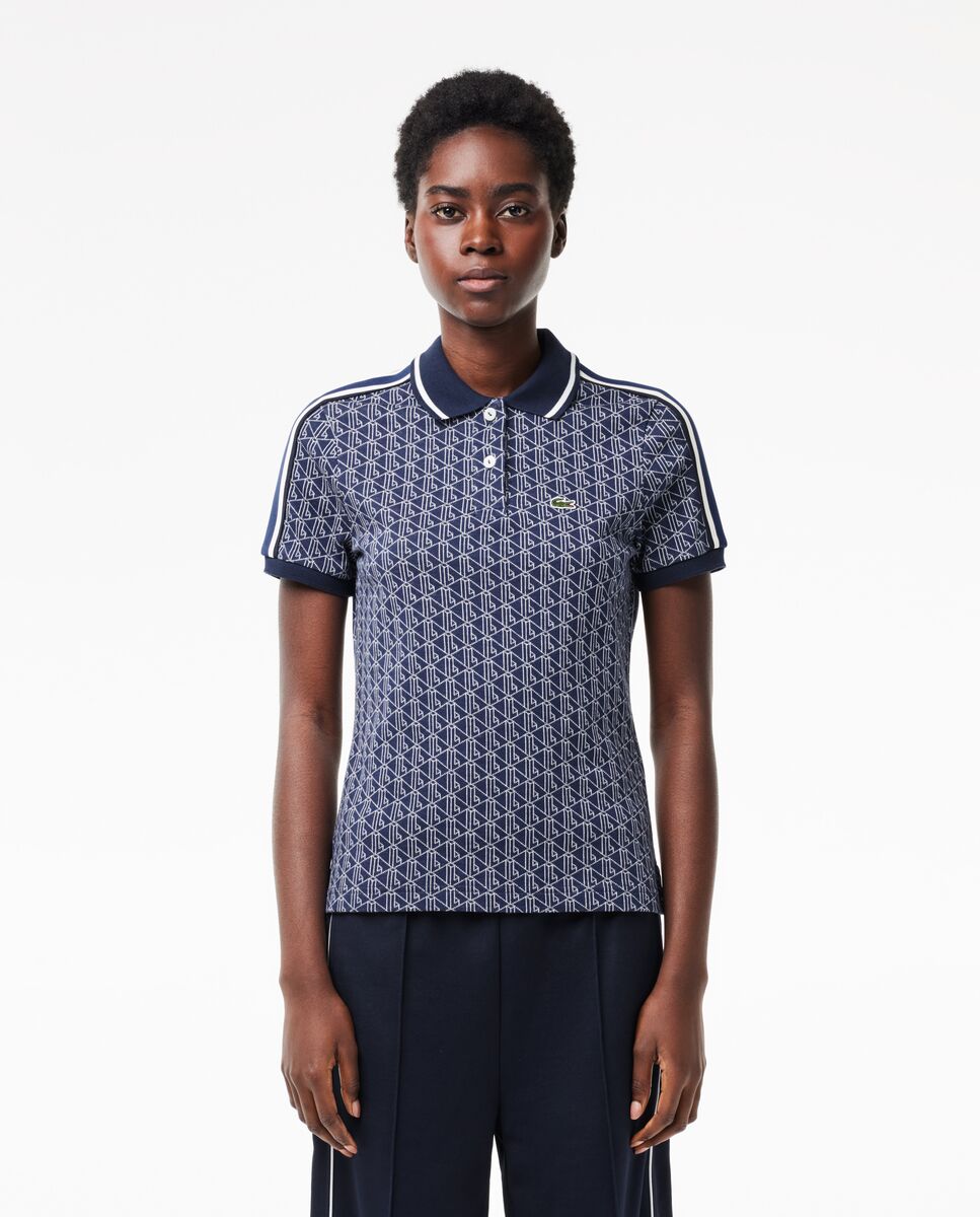 Polo de mujer slim fit Jacquard con monograma
