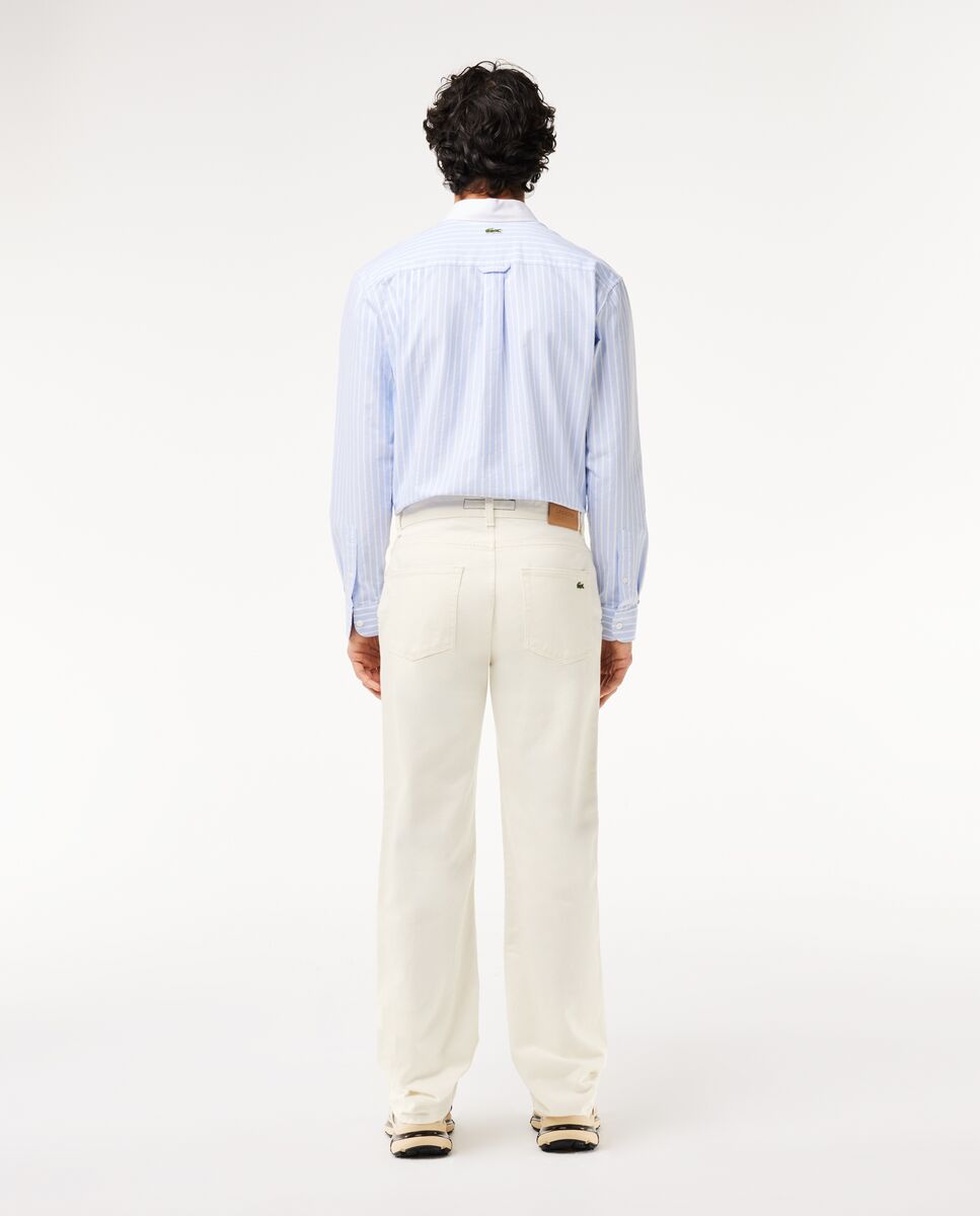 Vaqueros straight cut con cinco bolsillos - Lacoste - Beige Beige-2