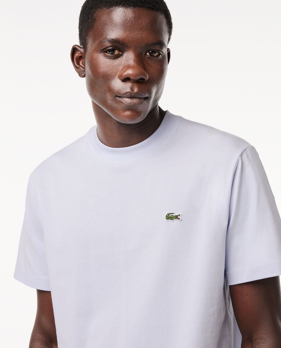 Camiseta de hombre de algodón de manga corta - Lacoste - Malva Malva-3