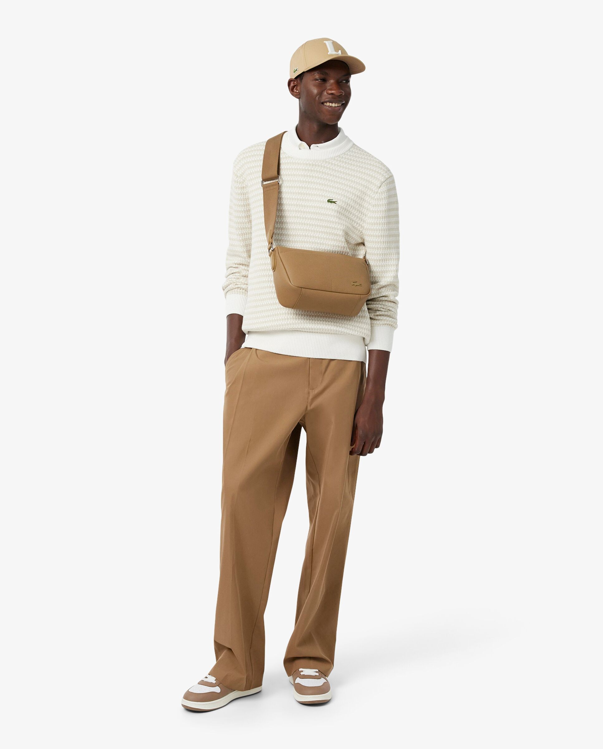 Gorra de sarga de hombre. - Lacoste - Beige Beige-2
