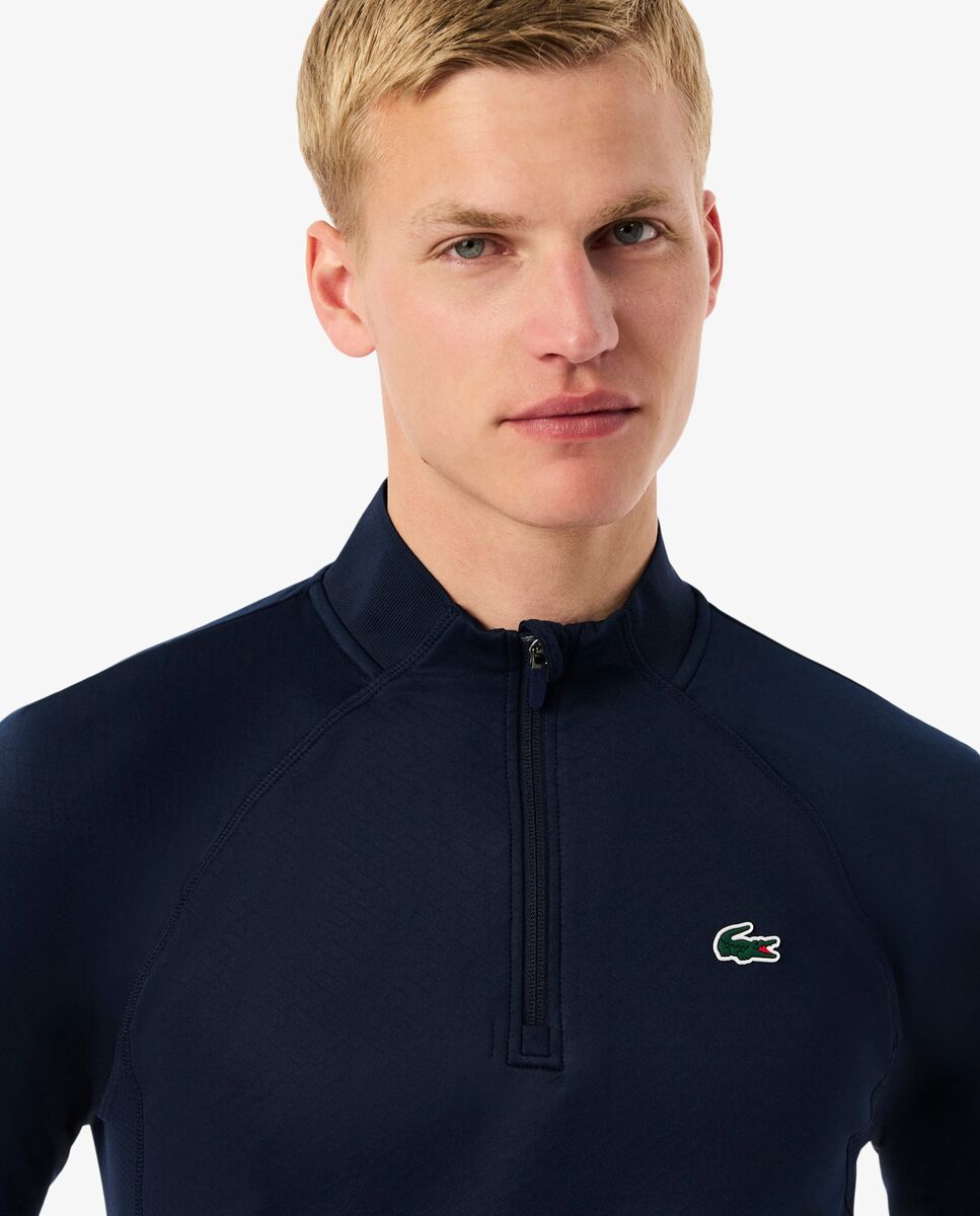 Sudadera de hombre técnica de felpa para golf en azul - Lacoste - Azul marino Azul marino-3