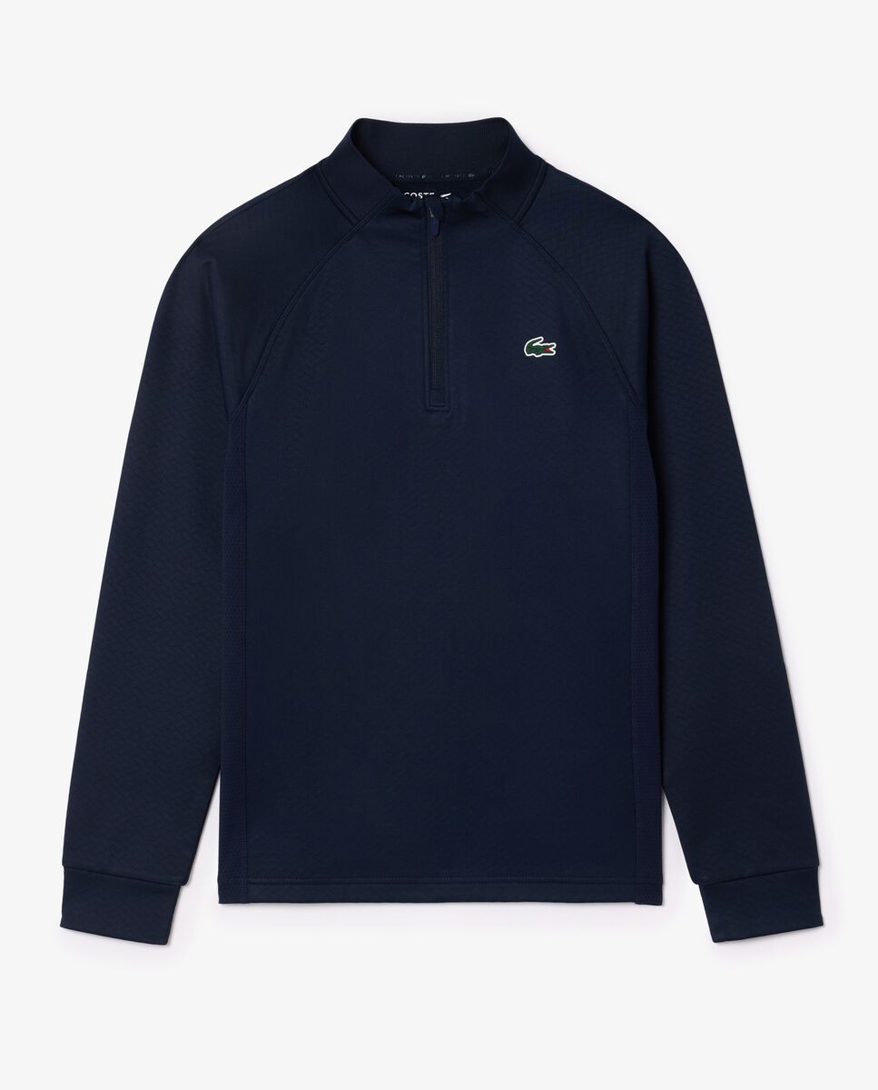 Sudadera de hombre técnica de felpa para golf en azul - Lacoste - Azul marino Azul marino-6