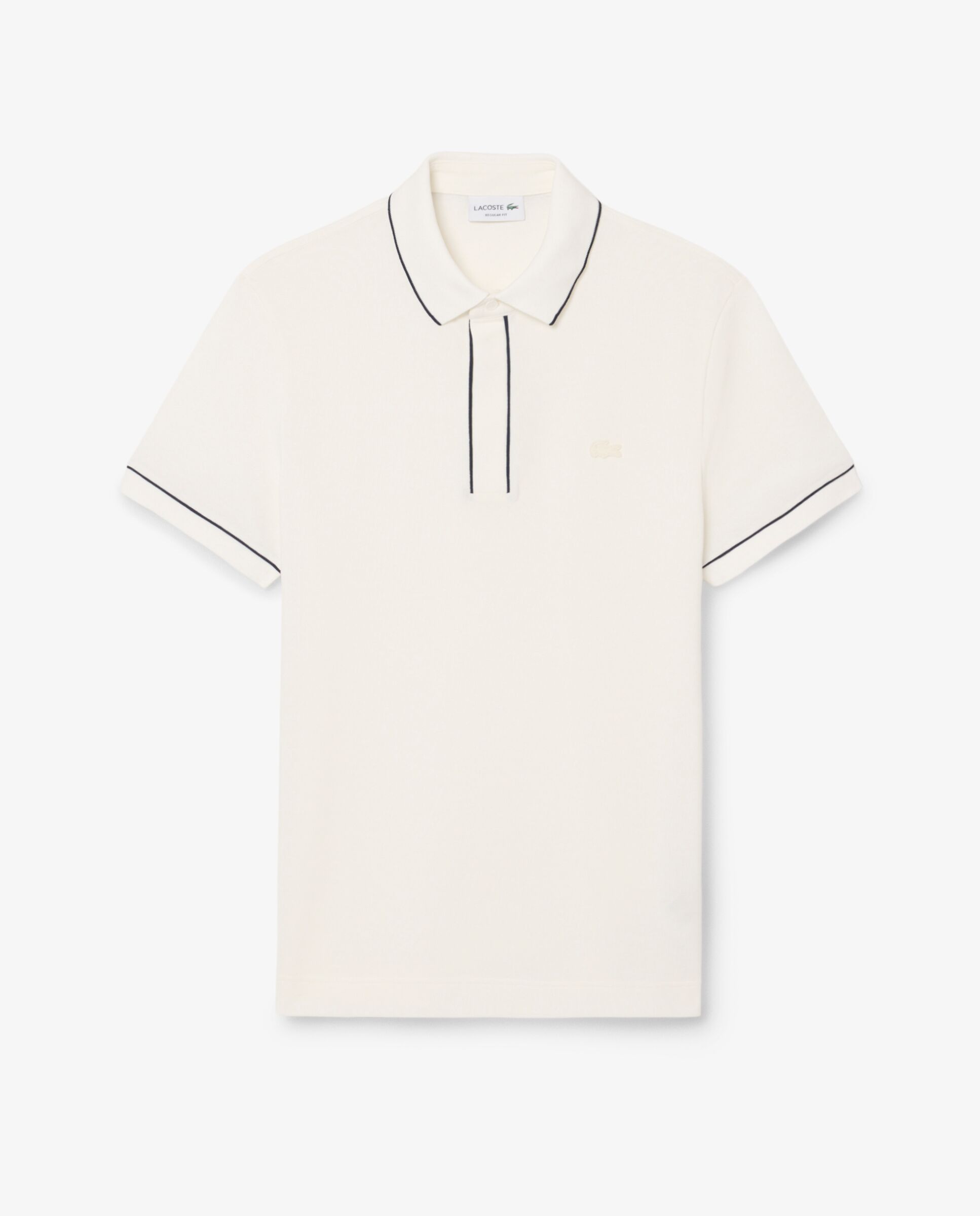 Polo de hombre Smart Paris en algodón stretch con ribete a contraste de manga corta - Lacoste - Blanco Blanco-6