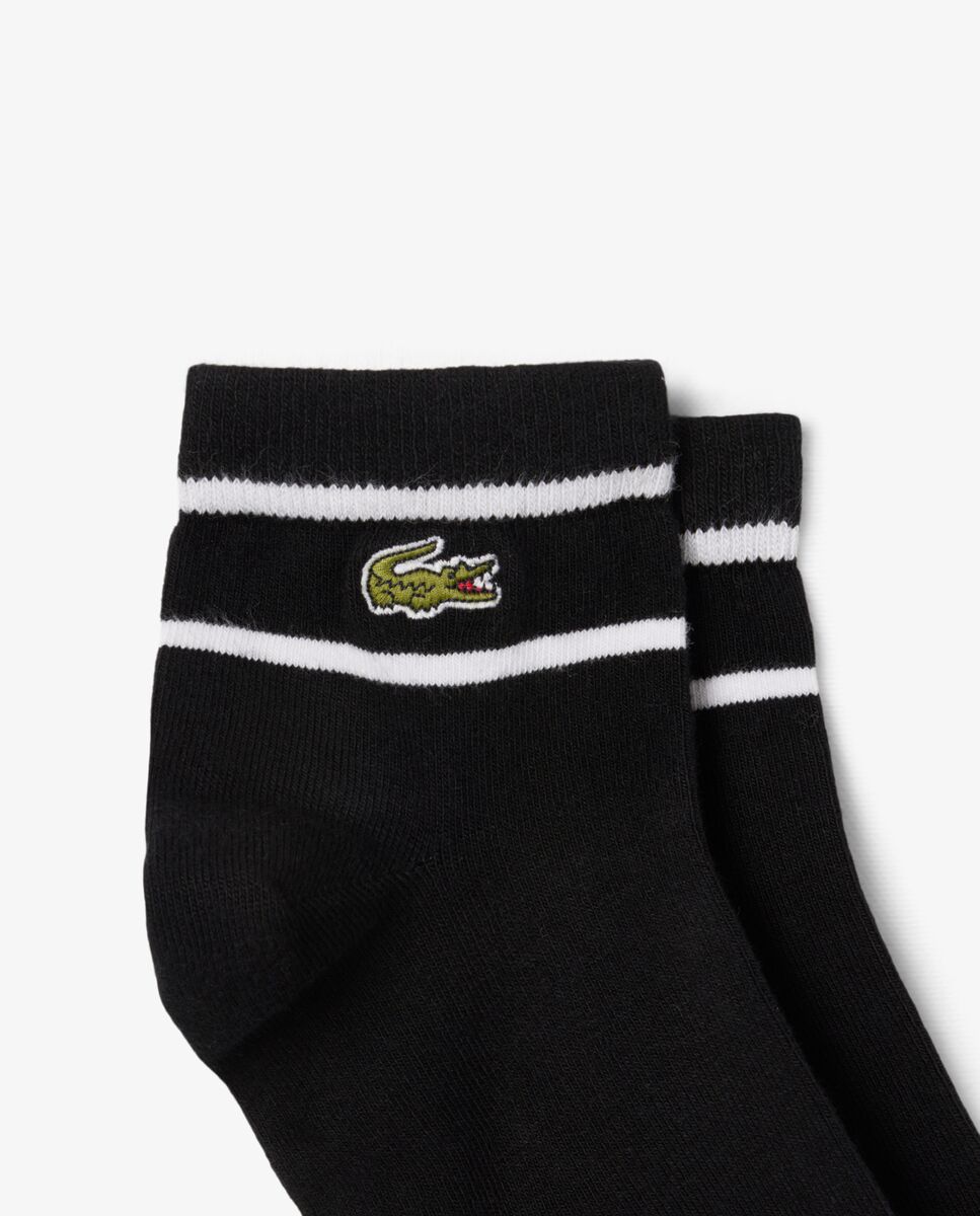 Pack de dos calcetines cortos multicolor - Lacoste - Negro Negro-2