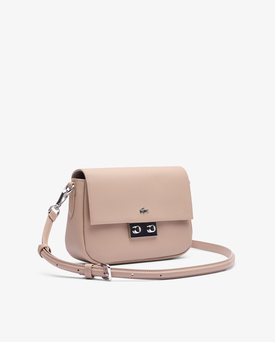 Bolso de mujer de mensajero con solapa daily city - Lacoste - Natural Natural-3