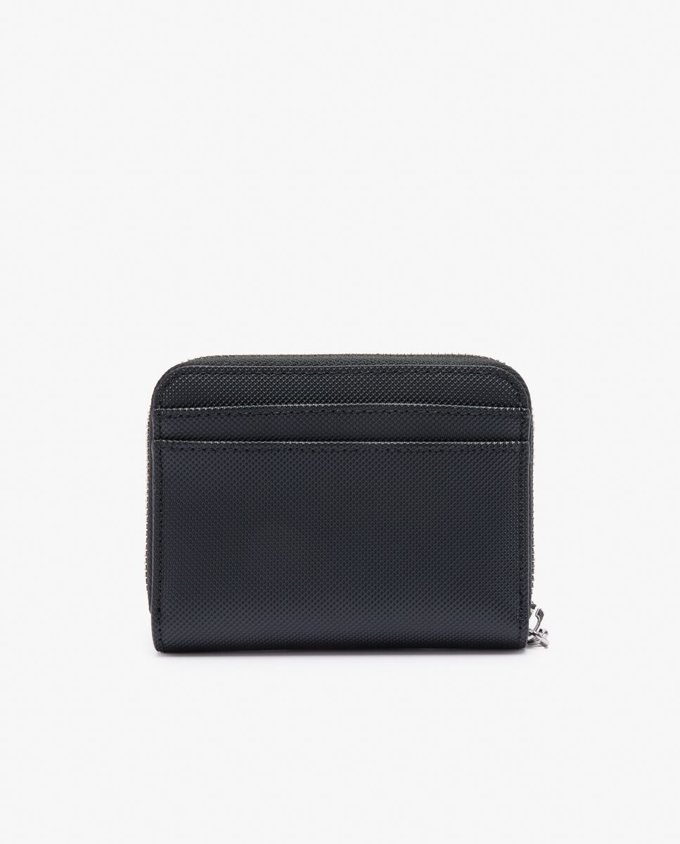 Cartera de mujer pequeña con cremallera daily city en taupe - Lacoste - Negro Negro-3