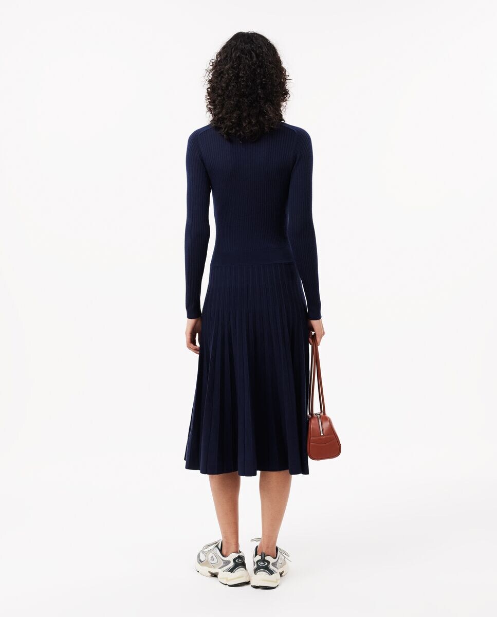 Vestido polo de manga larga de lana · Lacoste · El Corte Inglés