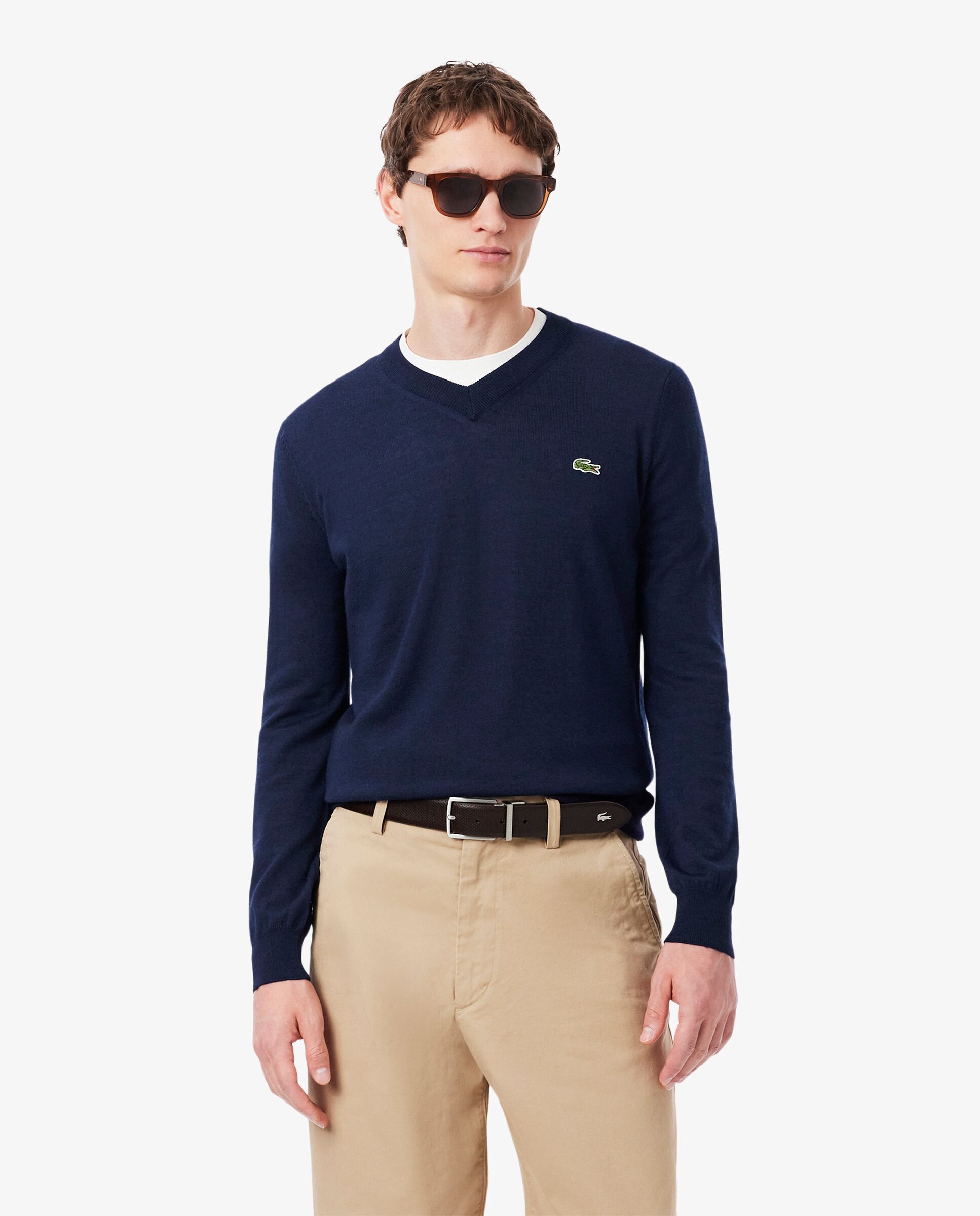 Imagen 0 de Jersey de hombre de lana Azul marino