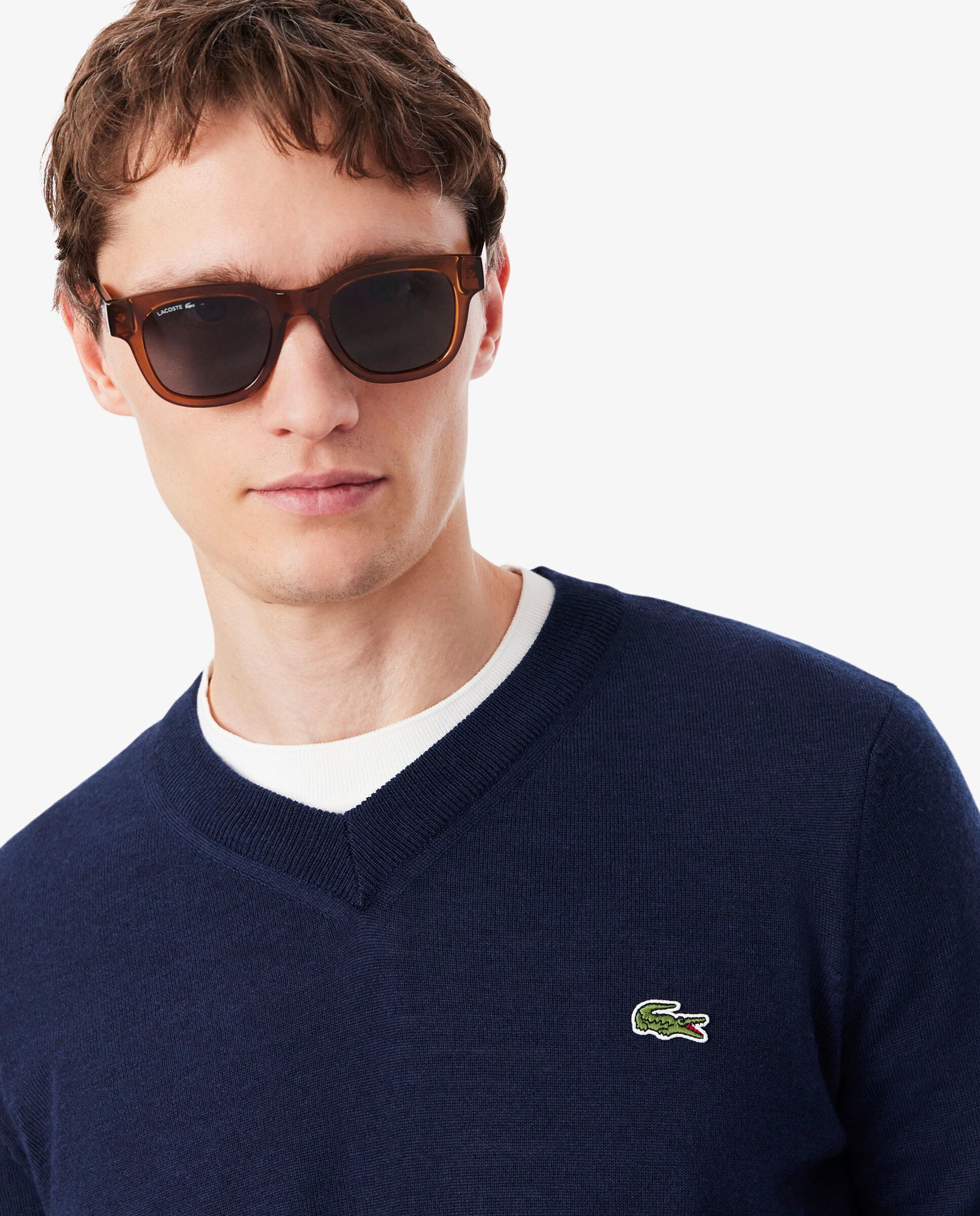 Jersey de hombre de lana - Lacoste - Azul marino Azul marino-3