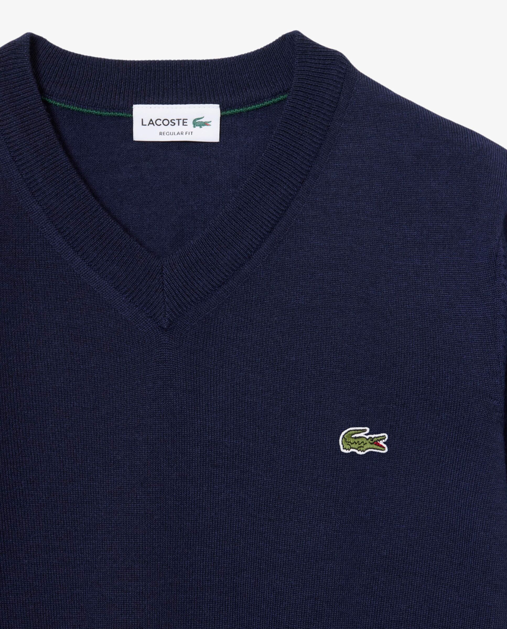 Jersey de hombre de lana - Lacoste - Azul marino Azul marino-5