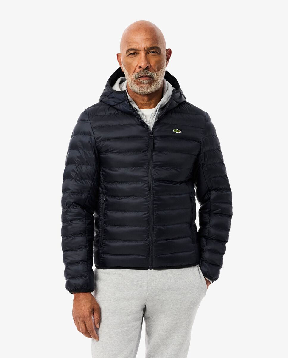 Lacoste - Chaqueta de hombre acolchada hidrófuga de manga larga.
