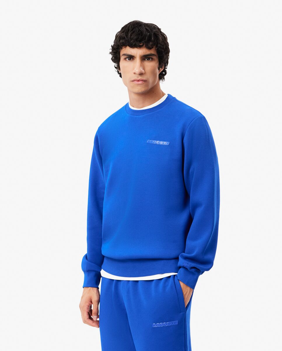 Sudadera de hombre con insignia en azul Lacoste El Corte Ingles