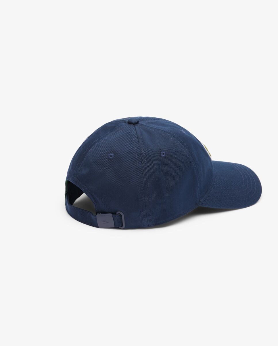 Lacoste - Gorra unisex de sarga de algodón con insignia de cocodrilo.