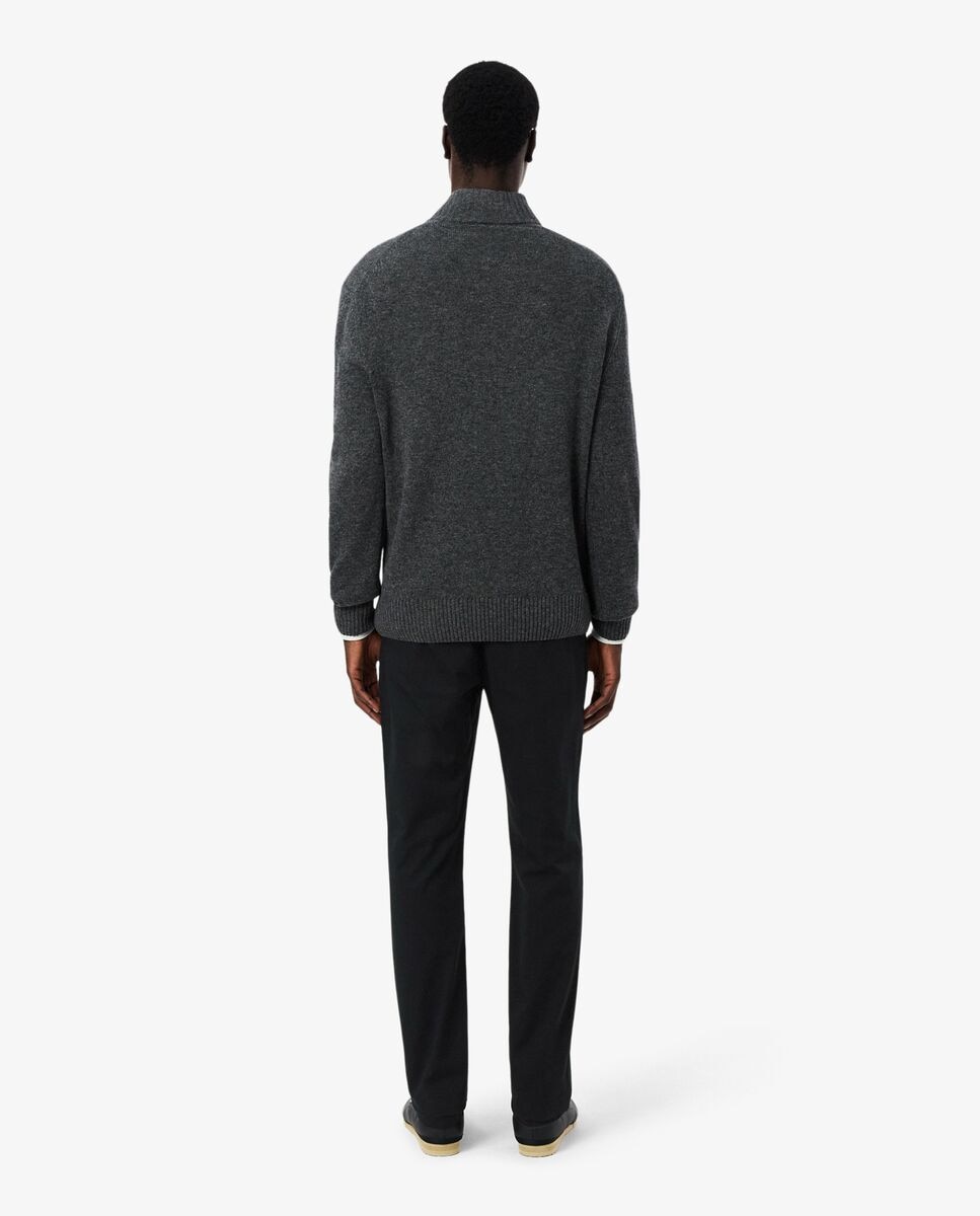 Pantalones joggers de hombre de algodón elástico - Lacoste - Negro Negro-2