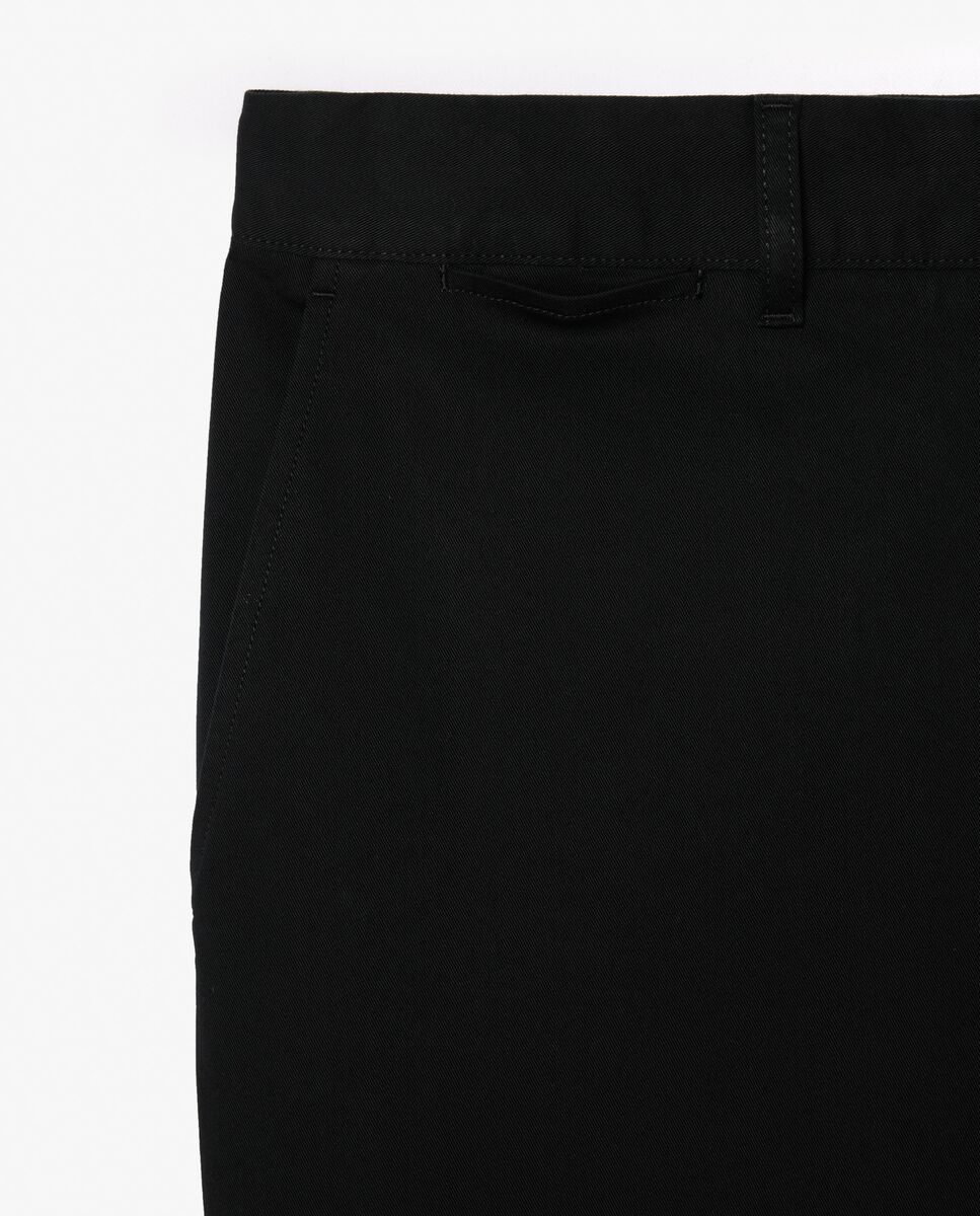 Pantalones joggers de hombre de algodón elástico - Lacoste - Negro Negro-5