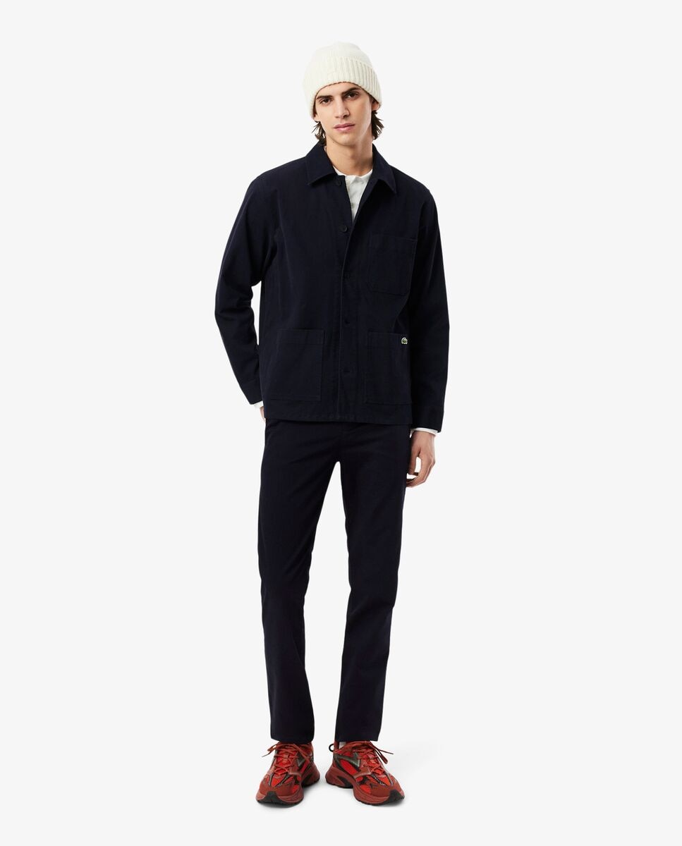 Pantalones joggers de hombre de algodón elástico - Azul marino Azul marino-1
