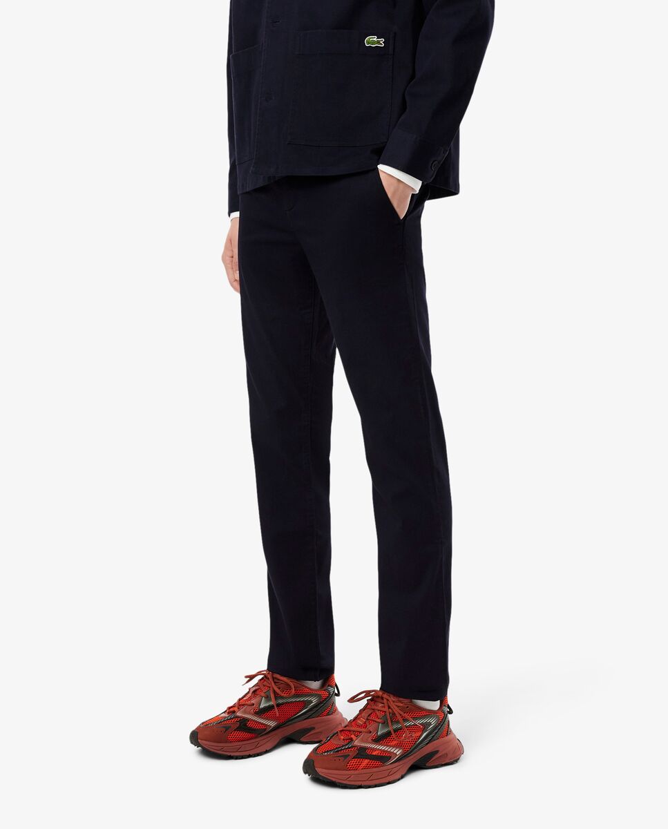 Pantalones joggers de hombre de algodón elástico - Azul marino Azul marino-3