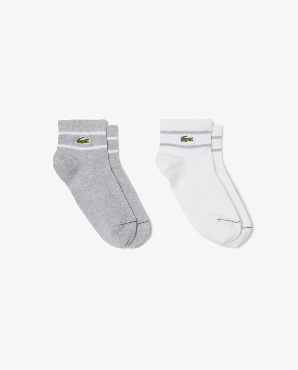 Pack de dos calcetines cortos multicolor - Lacoste - Gris oscuro Gris oscuro-1