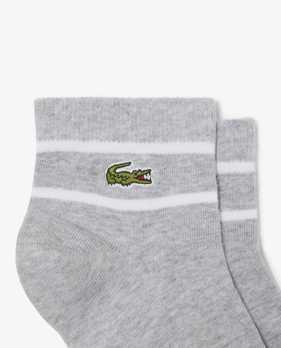 Pack de dos calcetines cortos multicolor - Lacoste - Gris oscuro Gris oscuro-2