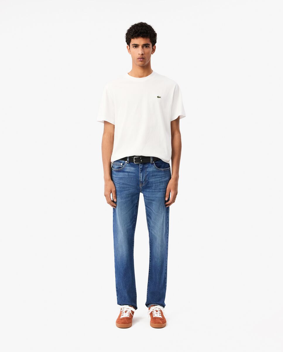 Vaqueros de hombre de corte ajustado de algodón elástico en - Lacoste - Azul Azul-1
