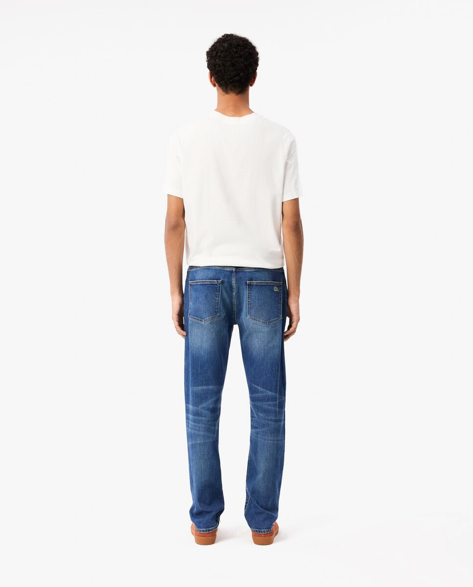 Vaqueros de hombre de corte ajustado de algodón elástico en - Lacoste - Azul Azul-2