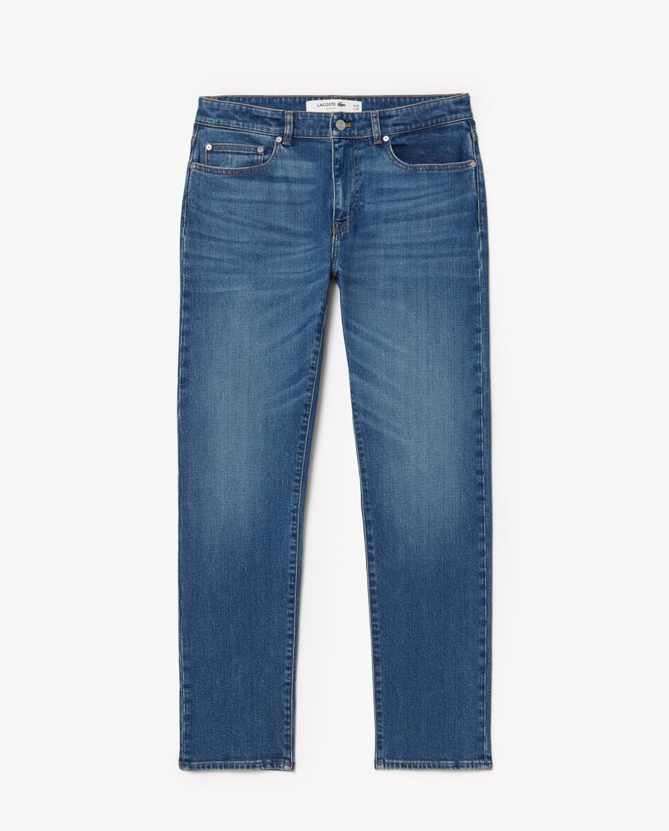 Vaqueros de hombre de corte ajustado de algodón elástico en - Lacoste - Azul Azul-5
