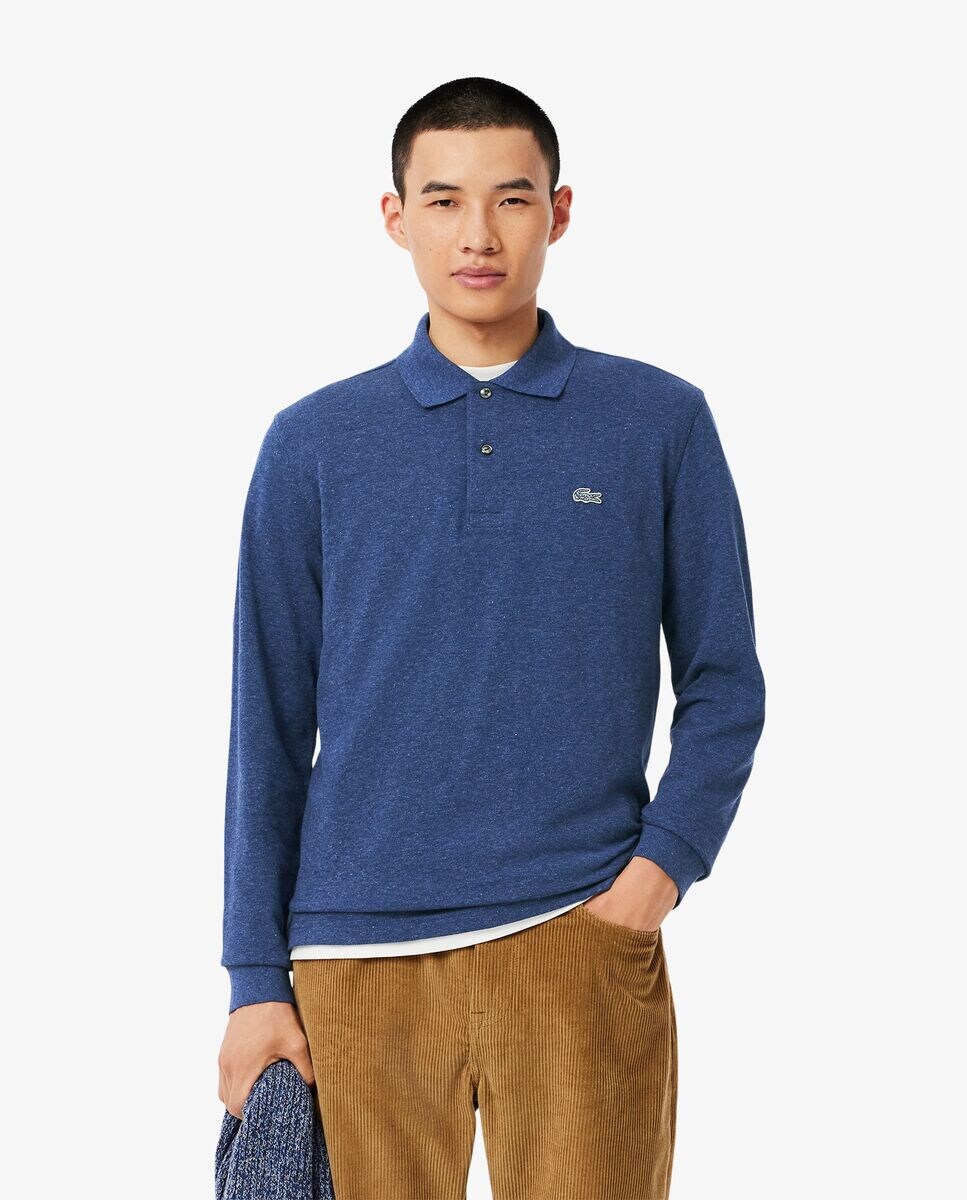 Azul Marino Polo Manga Larga Hombre Polo De Hombre Original De - Main Image