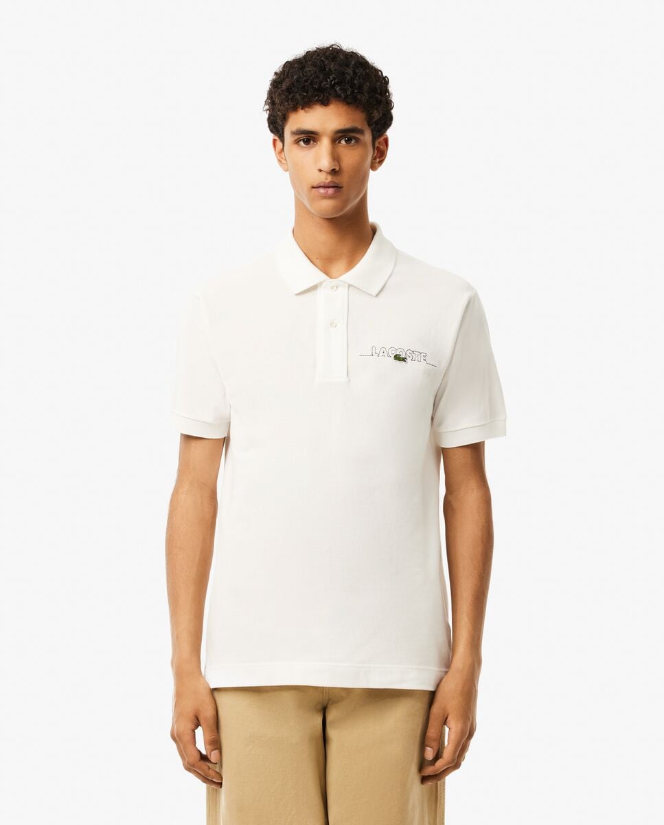 Polo de hombre Original con firma de fabricación francesa de manga