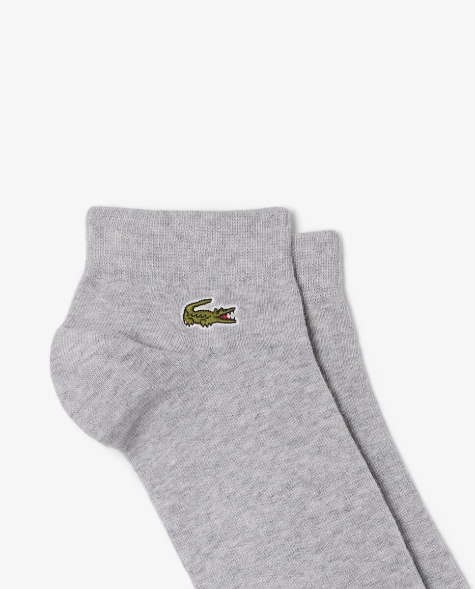 Pack unisex de 3 calcetines unisex bajos en blanco - Lacoste - Gris oscuro Gris oscuro-2